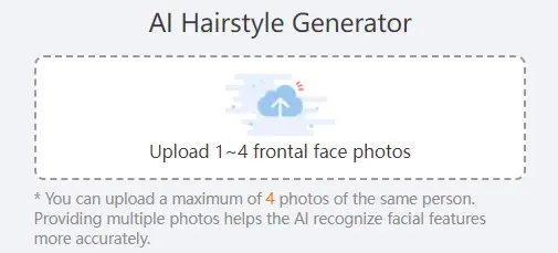 AI Hairstyle Changer Step1