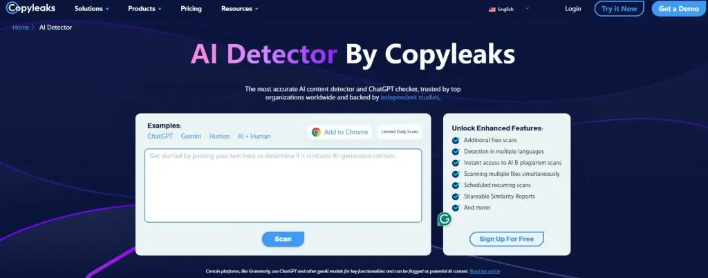 Copyleaks AI Writing Tool